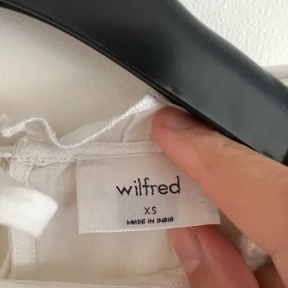 Aritzia Wilfred white linen blouse XS - Picture 4 of 6